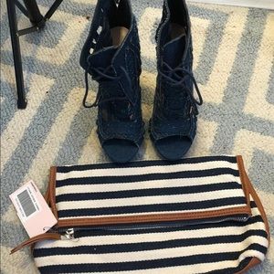 Heels size 7 and purse